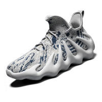 Ceba2022春季新款拼色火山飞织透气运动鞋型走街头休闲男鞋