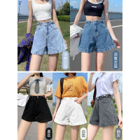 Ceba高腰牛仔超短裤女宽松2022年新款春夏季薄款阔腿显瘦a字ins潮热裤