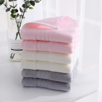 Ceba 35*35cm纯棉吸水素色提缎方巾宝宝小毛巾礼品