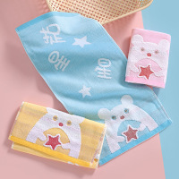 Ceba纯棉儿童毛巾家用学生洗脸小毛巾柔软吸水洗脸巾厂家