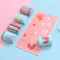 Ceba25*50全纯棉32股卡通儿童宝宝洗脸小毛巾吸水童巾