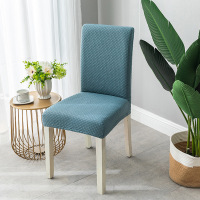 Ceba家用连体简约弹力通用座椅套针织凳套罩布艺格子餐椅套加厚椅子套