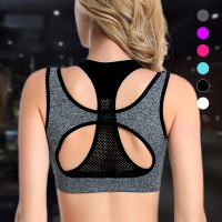 专业高强度防震瑜伽跑步背心内衣速干透气美背假两件聚拢运动文胸