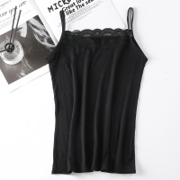 夏季新款百搭蕾丝莫代尔可外穿一体式打底内衣女士防走光