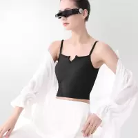 无缝美背抹胸V领背心桔内同款女无钢圈内穿外搭吊带裹胸美背内衣