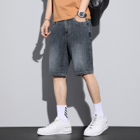 Ceba男式弹力牛仔短裤男青年韩版宽松直筒5五分裤男士夏季薄款中裤潮
