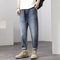 Ceen Bulled牛仔裤男春秋季潮牌修身小脚弹力百搭韩版潮流夏季薄款休闲长裤男