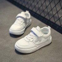 Jusen Shayu2022夏季童鞋时尚魔术贴板鞋中大童日常穿搭网布透气小白鞋