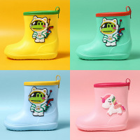 Jusen Shayu儿童卡通恐龙雨鞋男女童宝宝小孩防滑耐磨雨靴幼儿小童独角兽水鞋