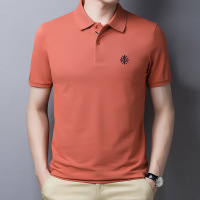 短袖T恤男夏季中青年男士T翻领休闲保罗POLO衫纯色刺绣潮流丅