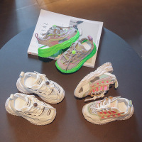 Three Sons 儿童运动凉鞋夏季新款韩版男女童半凉鞋包头框子鞋童凉鞋韩版