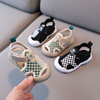 Three Sons 宝宝凉鞋夏季新款网布婴儿学步鞋包头防撞厂家小童凉鞋