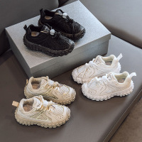 Three Sons 儿童韩版运动鞋单网夏季新款女童老爹鞋男童小白鞋轮胎底童鞋