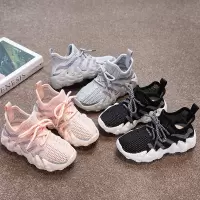 Three Sons 2022韩版夏季儿童运动鞋鳄鱼底男女童飞织椰子鞋厂家童八爪鱼鞋子