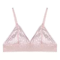 Three Sons无钢圈文胸内衣女法式bralette三角杯蕾丝女士性感薄
