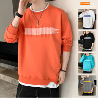 Three Sons2022秋冬新款假两件男士长袖卫衣潮流ins风帅气宽松时尚个性衣服