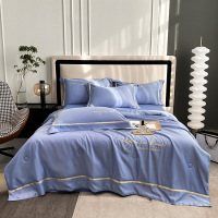 Three Sons夏季金边刺绣水洗天丝冰凉空调被夏凉被四件套团购