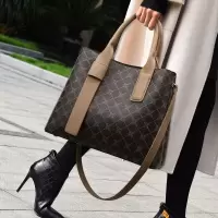 Ceba2022新款气质女士手提包通勤软皮大容量托特包pvc压花单肩斜