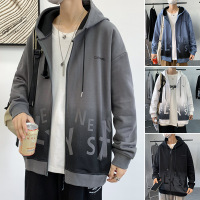 Three Sons2022新款外套男ins秋季韩版易搭运动休闲潮牌连帽宽
