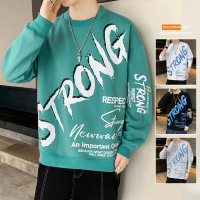 Three Sons2022秋冬款新款卫衣男生潮ins字母印花上衣无帽宽松