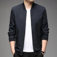 Ceba2022春秋新款潮流男装夹克拉链男式上衣商务外套