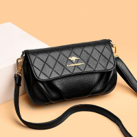 Three Sons包包女包新款2022斜挎单肩包时尚菱格女士压花小方包