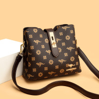 Three Sons包包女包新款2022斜挎包女时尚印花女士水桶包女单肩