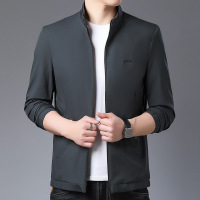 2022年春秋新款男装薄款外套立领夹克潮流男式上衣