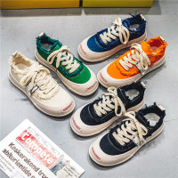 2022秋季鞋新款男鞋CILELA檀健次厚底小白鞋SR开口笑帆布鞋男