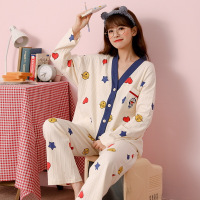 可外穿秋冬季长袖睡衣韩版可爱休闲网红和服套装家居服