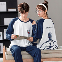 情侣睡衣女秋冬款长袖男士秋季韩版卡通休闲可外穿家居服套装