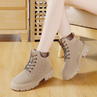 2022秋季新款英伦厚底短靴女网红机车ins马丁靴潮女靴子