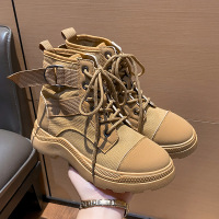 ins马丁靴女潮2022秋季新款英伦厚底短靴女网红机车靴子