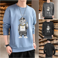 Three Sons2022韩版新款卫衣男韩版圆领秋季笔芯熊上衣潮牌宽松