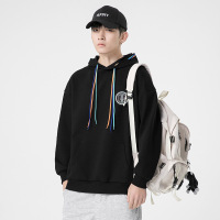 Brookings2022秋冬季新款连帽卫衣男士韩版潮牌套头宽松外套青少