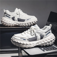 Ceba老爹鞋男2022新款秋季休闲百搭港风男鞋秋季黑色厚底轮胎潮