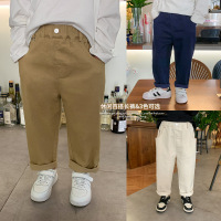 Jusen Shayu童裤2022秋季新款儿童韩版纯色休闲裤男童洋气长裤潮