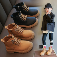 Three Sons女童鞋马丁靴2022秋季新款单靴儿童皮鞋软底靴子女孩