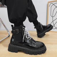 Ceen Bulled马丁靴英伦风高帮皮靴潮流侧拉链2022秋冬新款靴子男