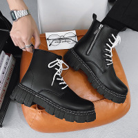 Ceen Bulled马丁靴英伦风高帮皮靴潮流港风复古2022秋冬新款靴子