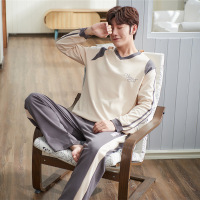 Ceba2022秋季睡衣男士新款休闲可外穿长袖长裤圆领家居服套装