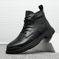 DBMG2022新款男士马丁靴秋冬休闲男靴加绒马丁鞋男高帮单靴子男