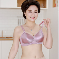 文胸 拉丝大码胸罩 无钢圈文胸舒 适透气简约时尚 中老年内衣
