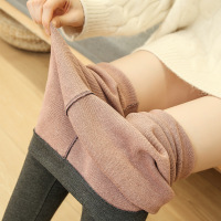 Jusen Shayu秋冬新款加绒打底裤女士外穿高腰显瘦绵羊绒棉裤加厚