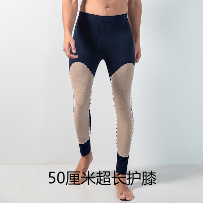 Jusen Shayu400克加厚护膝男士保暖裤2022秋冬新款双面磨毛德绒