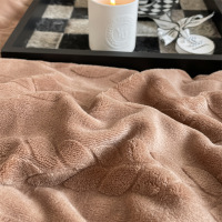 Ceba冬季牛奶绒珊瑚绒四件套双面加绒被套魔法水晶绒床单法兰绒