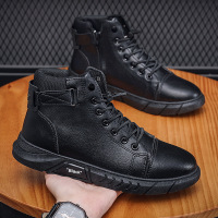 Ceen Bulled英伦风高帮马丁靴2022新款男靴休闲潮流男士皮靴套脚