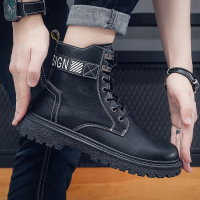 Ceen Bulled马丁靴2022年秋季新款厚底港风工装靴潮流休闲男靴黑
