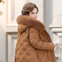 妈妈冬装羽绒服洋气时尚中老年女装2022新款冬季中年加厚保暖外