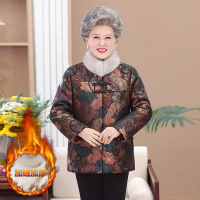 老太太衣服70岁加绒加厚奶奶装冬季新款外套女装老年款女